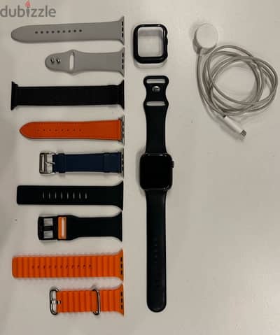 Apple Watch series 4 44m, with many bands