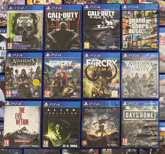 Ps4 video games used (trade 5$ starting) 1