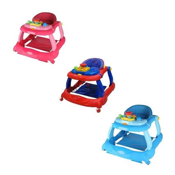 2 In 1 Deluxe Baby Walker With Music 0