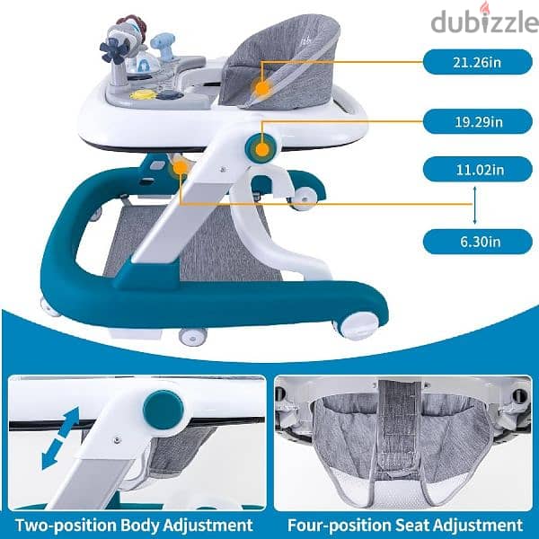 3 In 1 Foldable Baby Walker 1