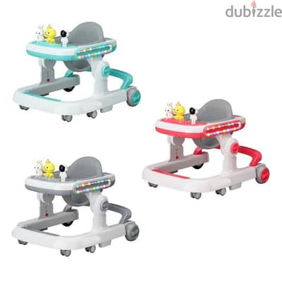 4 In 1 Multifunctional Baby Walker With Led Light