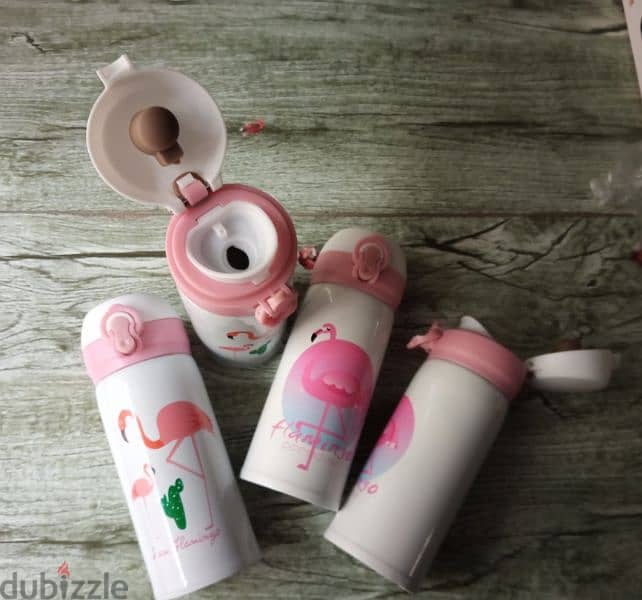 flamingo coffee thermos 1