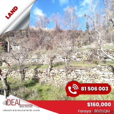 800 sqm Land for sale in Faraya REF#CC2033