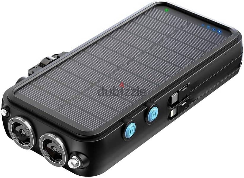 Powerology Solar Wireless Power Bank 16000 mAh, FM Radio, Speaker 3