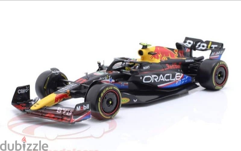 S. Perez Red Bull RB19 (USA GP 2023) diecast car model 1:24. 1