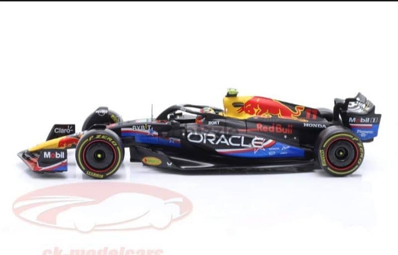 S. Perez Red Bull RB19 (USA GP 2023) diecast car model 1:24. 2