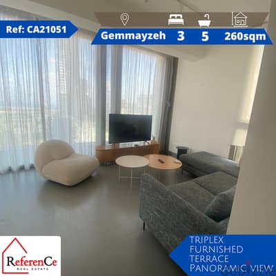 Furnished triplex in Gemmayzeh شقة مفروشة ثلاثية في الجميزة