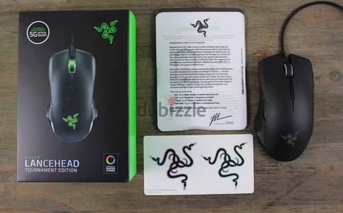 Razer lancehead tournament edition mouse + golarith gaming mouse pad