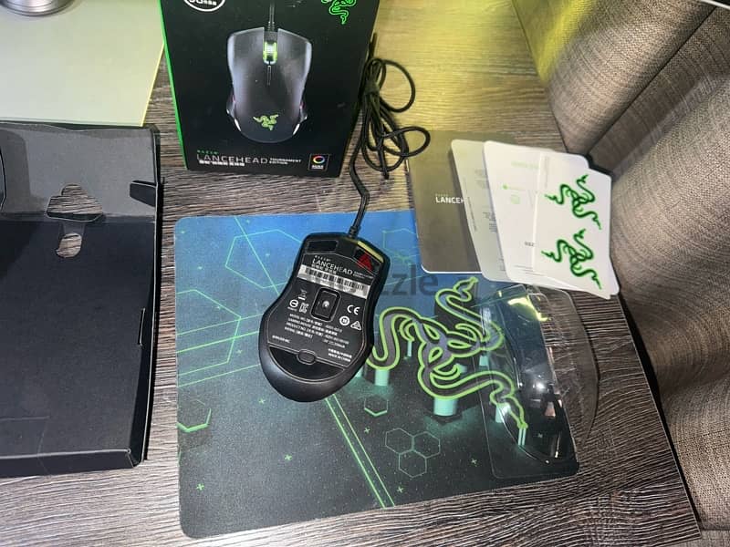 Razer lancehead tournament edition mouse + golarith gaming mouse pad 1