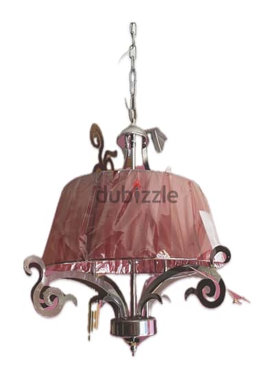 chandilier - 3 Lamps - Pink -03