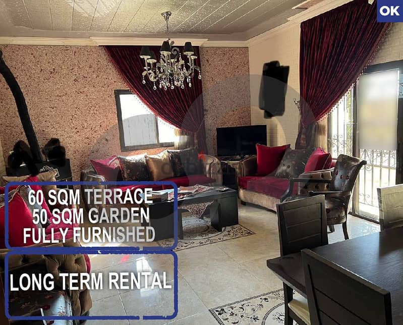 Fully furnished, garden, terrace, aley, bhamdoun/بحمدون REF#OK116760 0