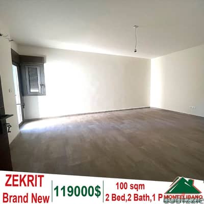 Brand New 100 sqm apartment for sale in Zekrit with Partial view !!!