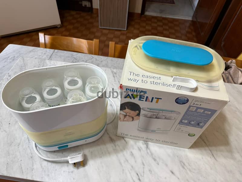 Philips Avent Electric Steam Sterilizer 3-in-1 (Free Feeding Bottles) 2