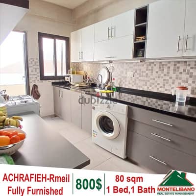 Fully Furnished 80 sqm Apartment for rent in Achrafieh - Rmeil.