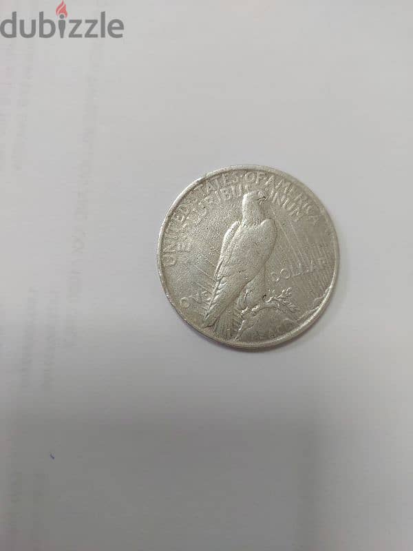 Peace Silver One Dollar Coin year 1922 1