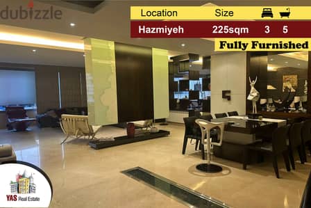 hazmiyeh 225m2 | Fully Furnished | Decorated | Dead End Street | PA |