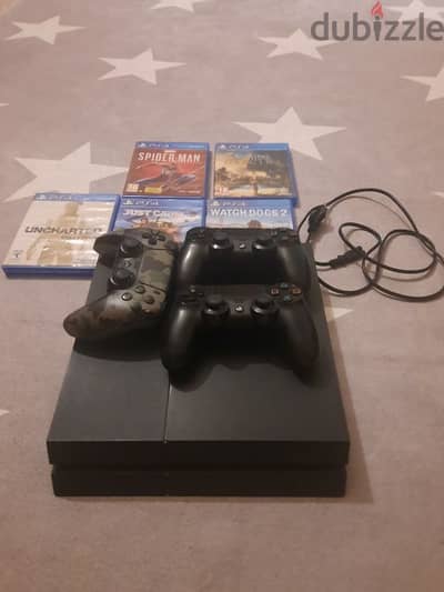 playstaion4 500gb 190$ with 3 control and 5 games / phone:70900838