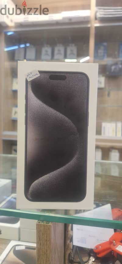 IPHONE 15 PRO MAX BLACK TITANIUM 256GB NOT ACTIVE (WARRANTY DUBAI)