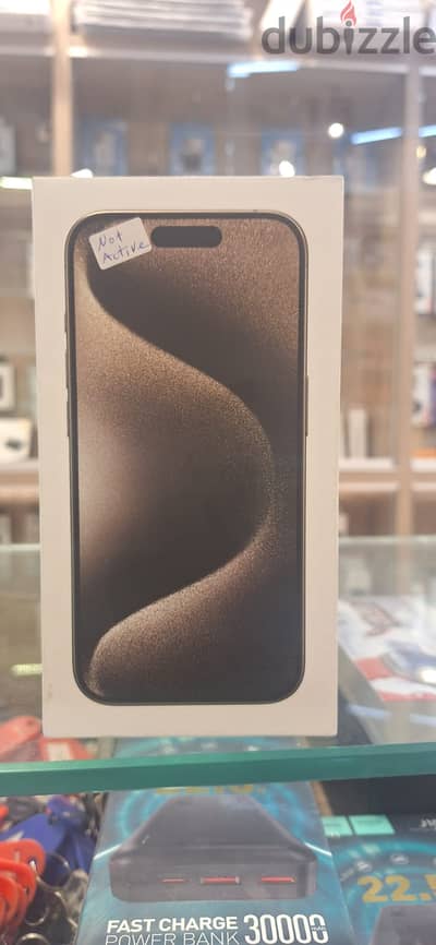 IPHONE 15 PRO NATURAL TITANIUM 256GB NOT ACTIVE (WARRANTY DUBAI) amaz