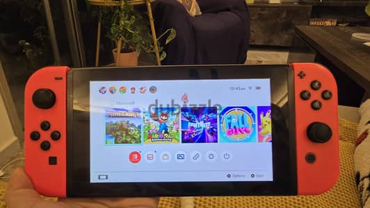 nintendo switch with games