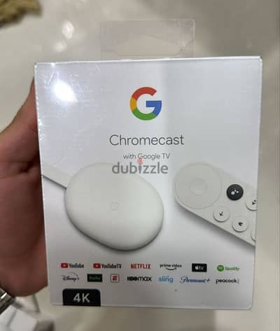 Google chromecast with google tv 4k white