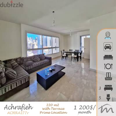 Ashrafieh | Semi Furnished 3 Bedrooms Apartment | Prime Location