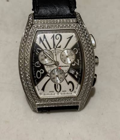 Elini Jumbo Diamond Swiss Made Watch