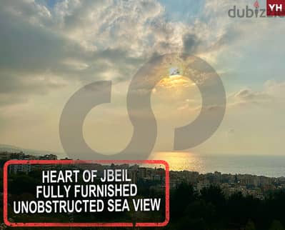 breathtaking sea view - furnished apartment- Jbeil/جبيل REF#YH116806