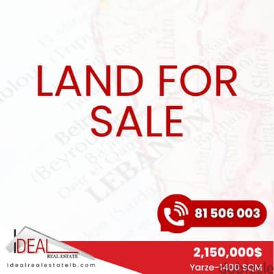 1400 SQM land for sale in yarze REF#SSH281