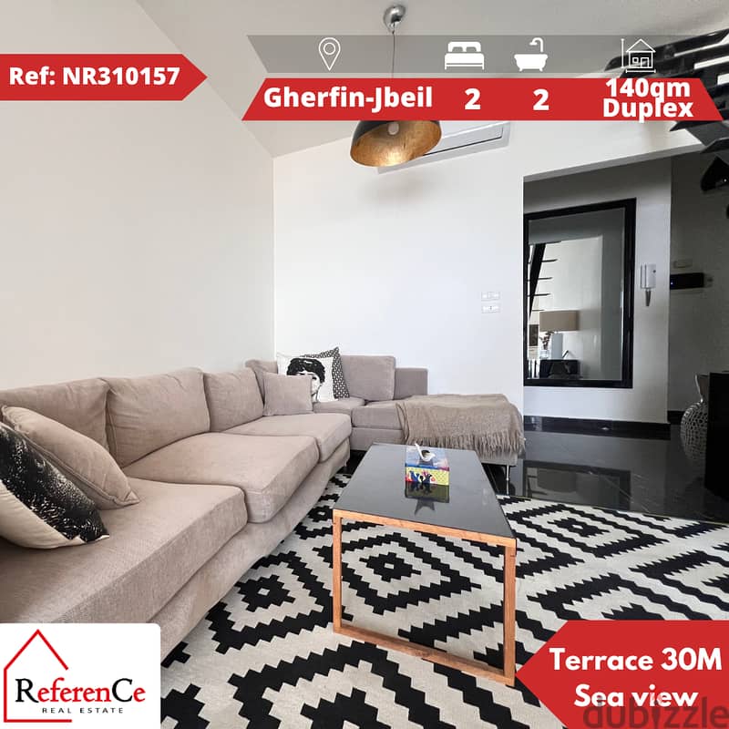 Amazing duplex for sale in gherfine jbeil دوبلكس للبيع في غرفين جبيل 0