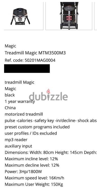 Magic Full Treadmill - Used like New 7