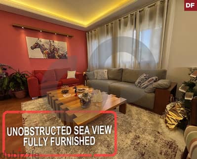 UNBLOCKED SEAVIEW-FULLY FURNISHED-DBAYEH/ضبيه REF#DF116808