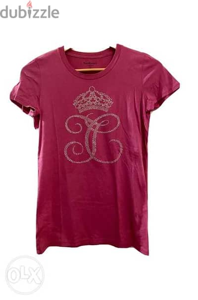 Juicy Couture Crown Logo Pink Purple Magenta top