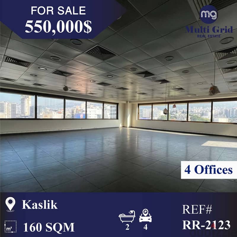 RR-2123 / Office for Sale in Kaslik, مكتب للبيع في الكسليك 0