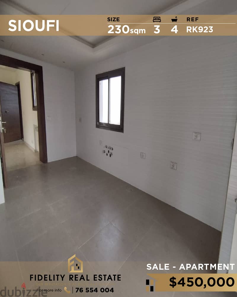 Apartment for sale in Achrafieh Sioufi RK923 0