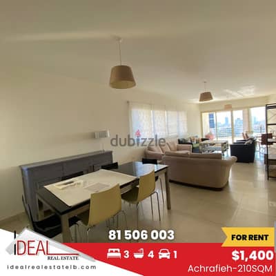 210SQM furnished apartment for rent in achrafieh REF#AR11032