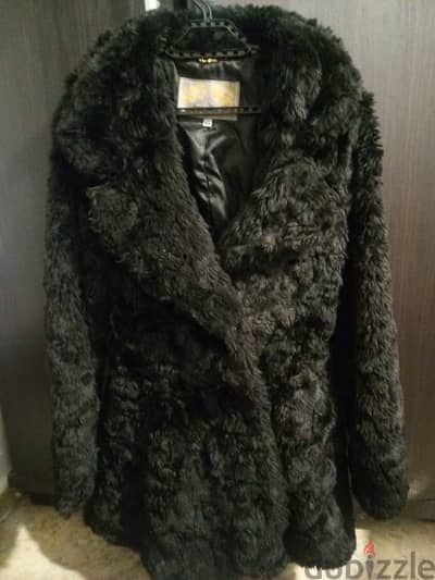 fur semi coat