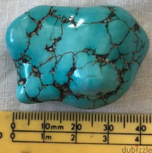 Turquoise Nugget China stone for collection. See size in picture. 1