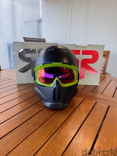 Original RUROC luxury ski helmet+ ski goggles+ shield