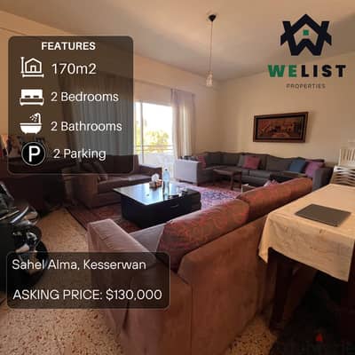 170sqm Apartment for sale in Sahel Alma - Jounieh