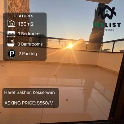 160sqm Apartment for rent in Haret Sakher - Jounieh