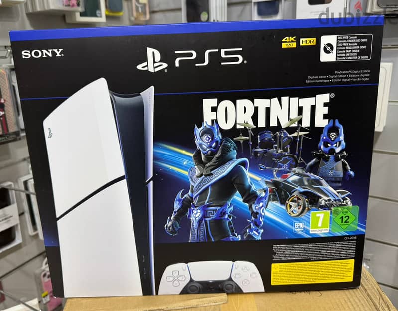 Sony PlayStation 5 slim 1tb digital without Fortnite voucher Exclusiv 0