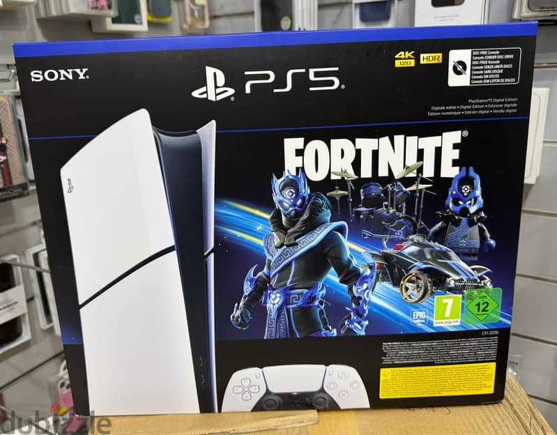 Sony PlayStation 5 slim 1tb digital without Fortnite voucher 0