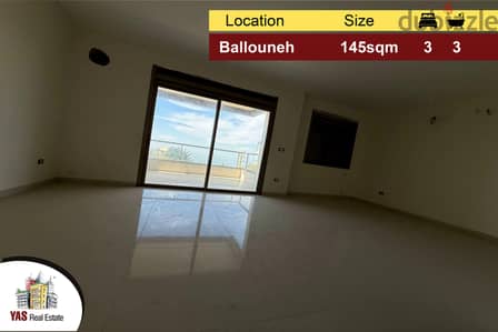 Ballouneh 145m2 | Panoramic Sea View | Luxurious | Private Street | AC