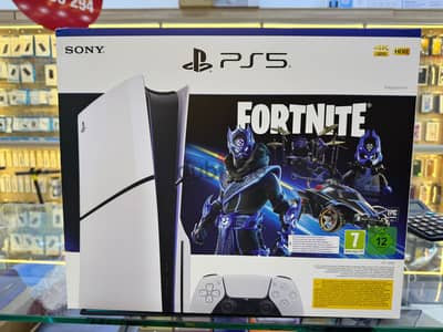 Sony PlayStation 5 slim 1tb disc Europe without Fortnite voucher grea