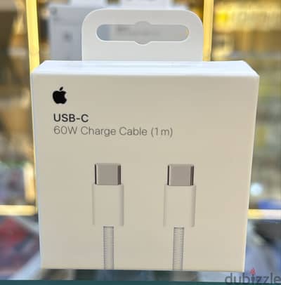 Apple usb-c 60w charge cable 1m last and new offer