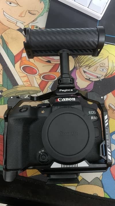 canon R10 used like new with lens RF 50 1.8 + lens 18-45 + cadge