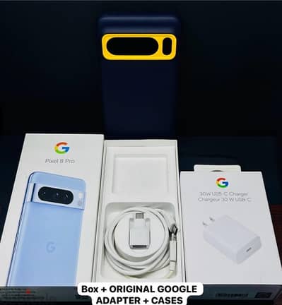 GOOGLE PIXEL 8 PRO 128gb 12gb Ram (2 sim) + ORIGINAL GOOGLE ADAPTER