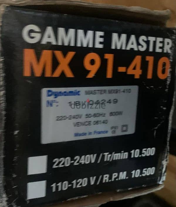 Gamme master 1