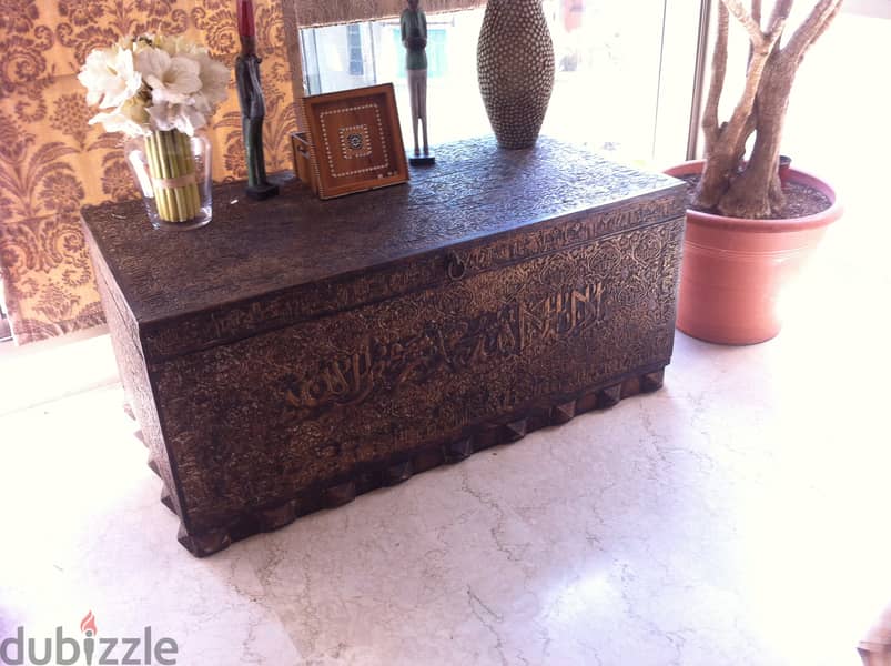 Antique Wood Chest 0